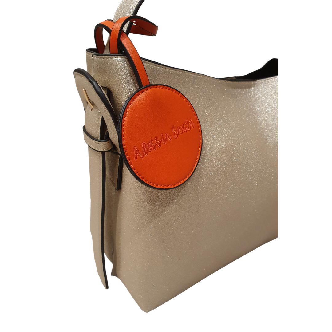 Borsa in ecopelle glitter Alessia Santi