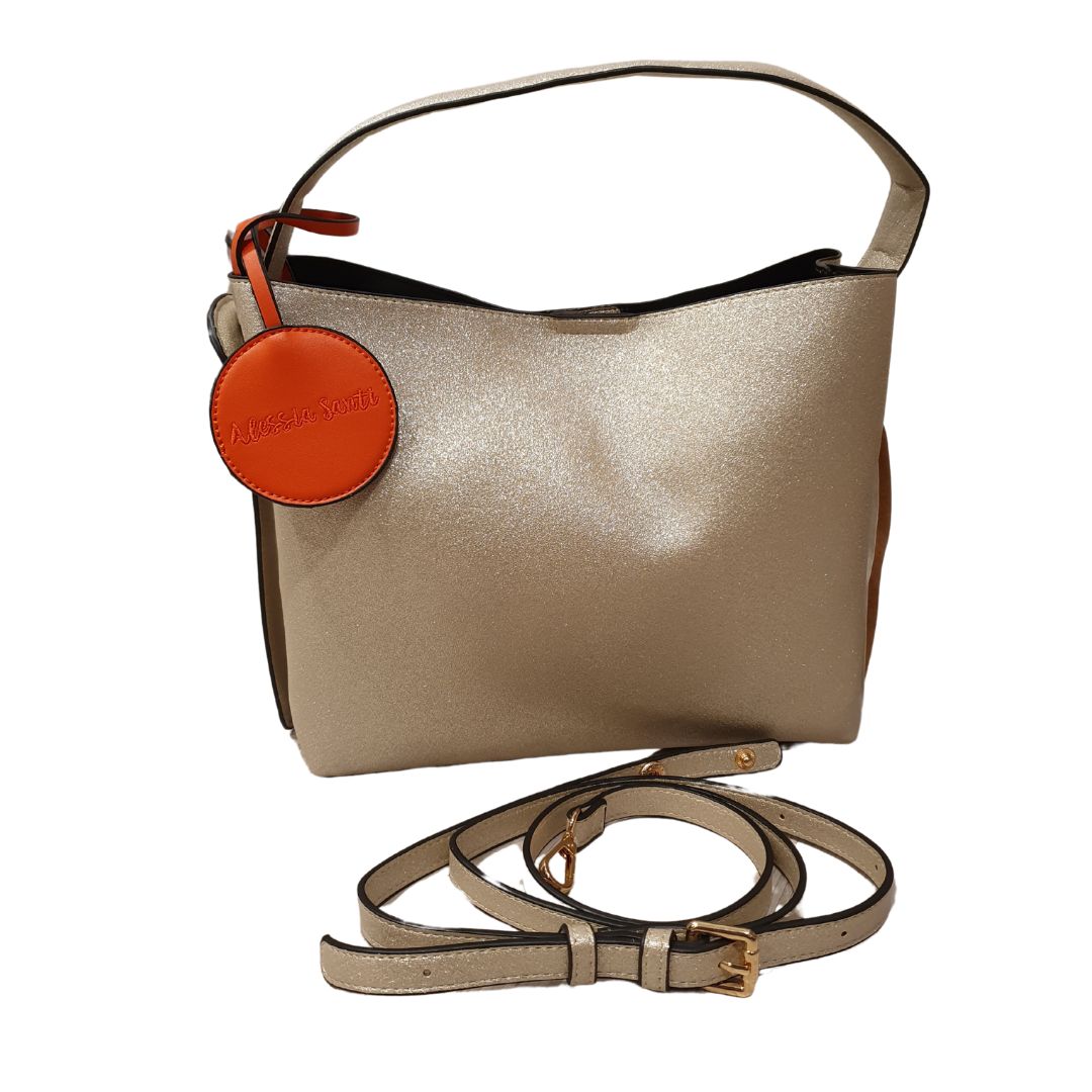 Borsa in ecopelle glitter Alessia Santi