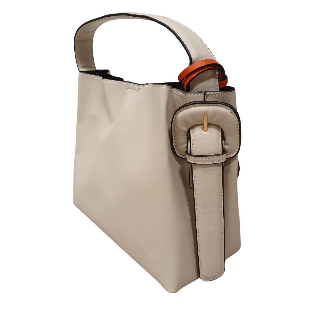 Borsa in ecopelle panna Alessia Santi