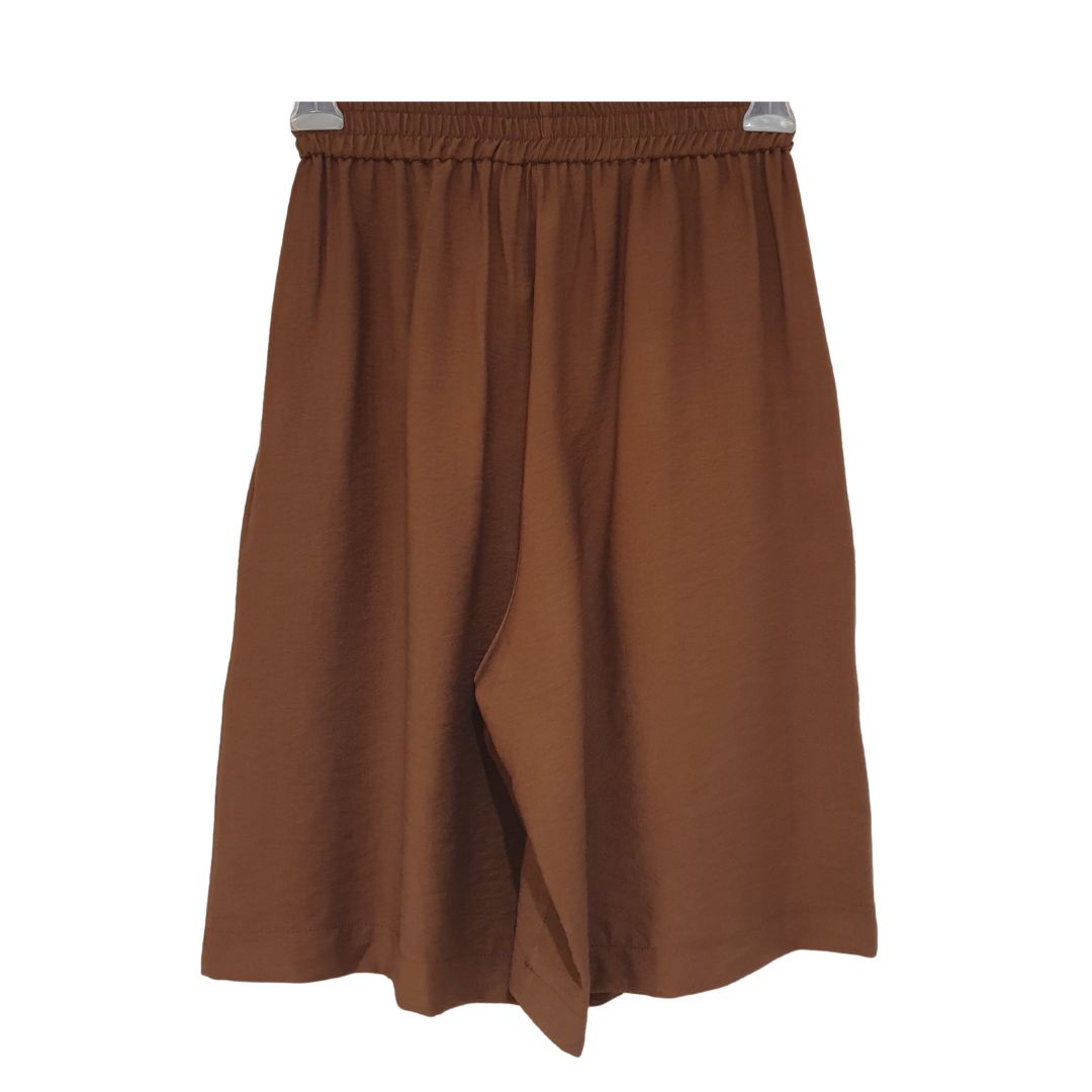 Bermuda marrone in viscosa Souvenir
