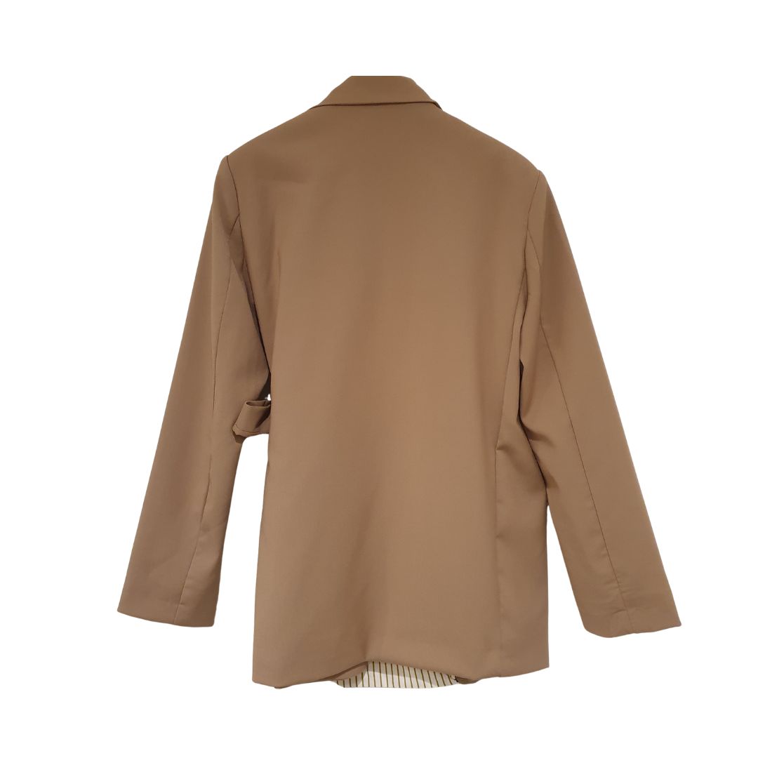 Blazer beige con annodo HaveOne