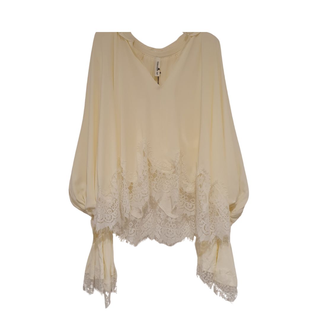 Blusa avorio in viscosa Tensione In