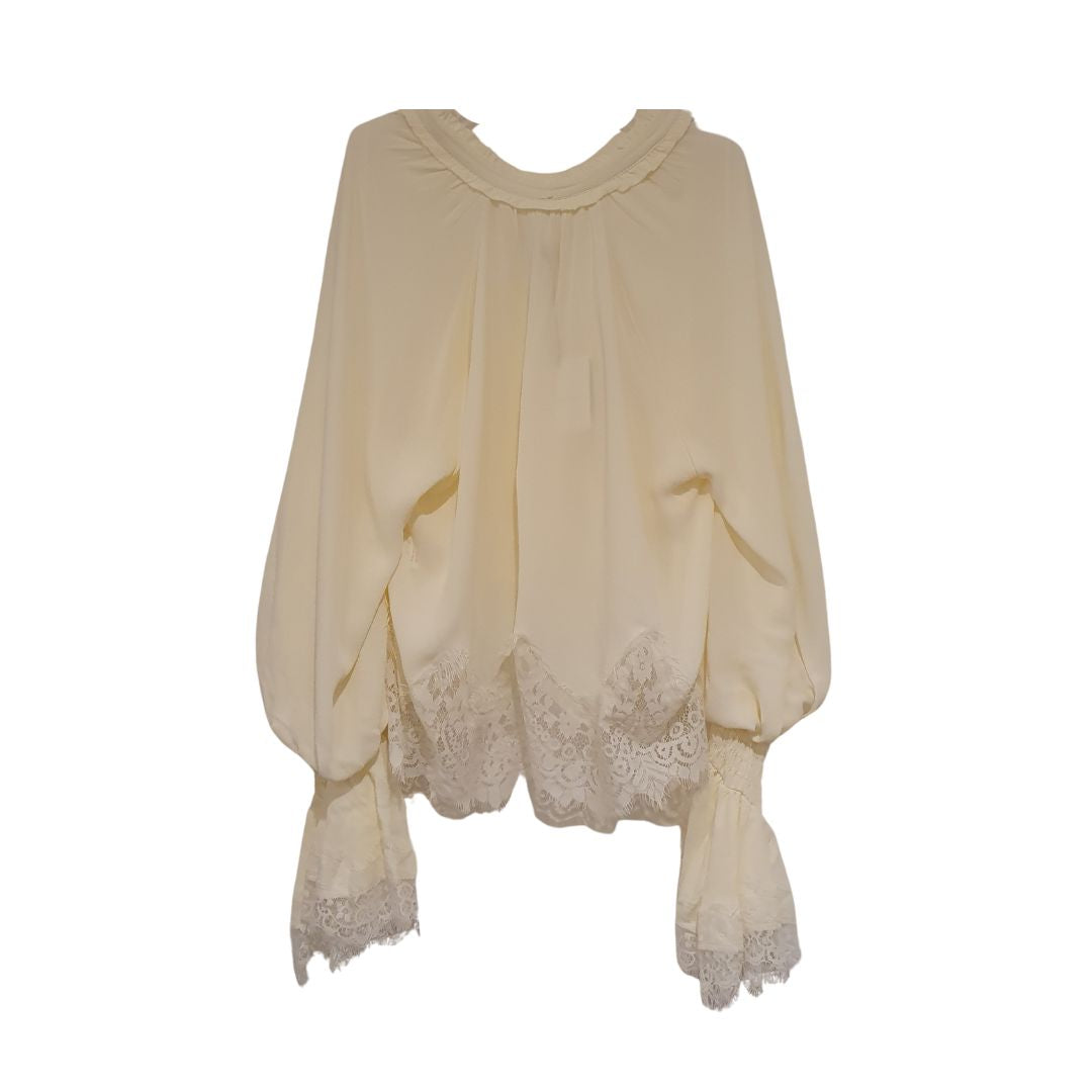 Blusa avorio in viscosa Tensione In