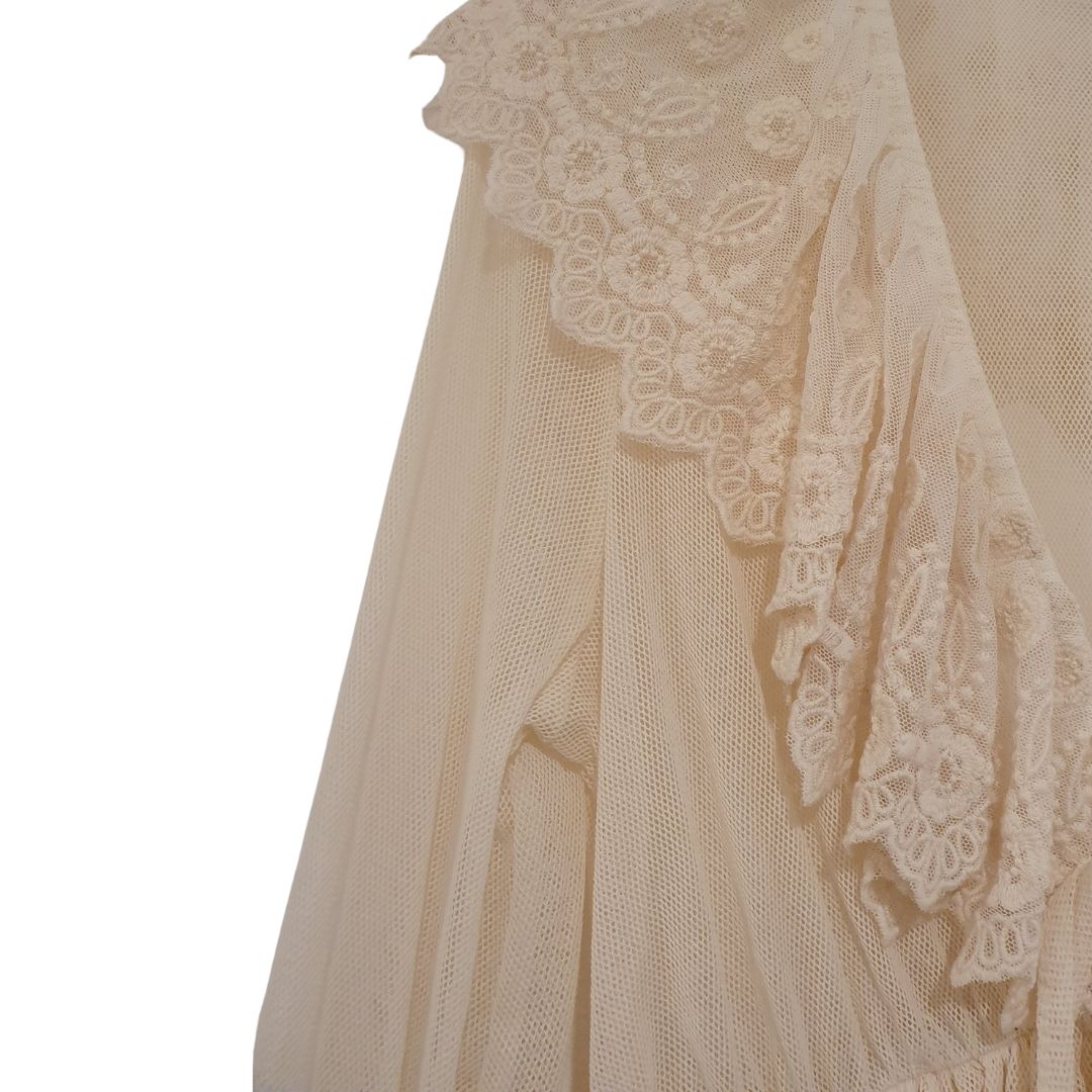 Blusa in tulle con rouches Philia Loft