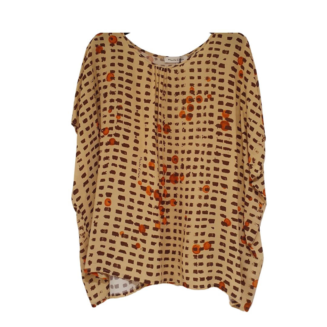 Blusa a scatoletta fantasia Manila Grace