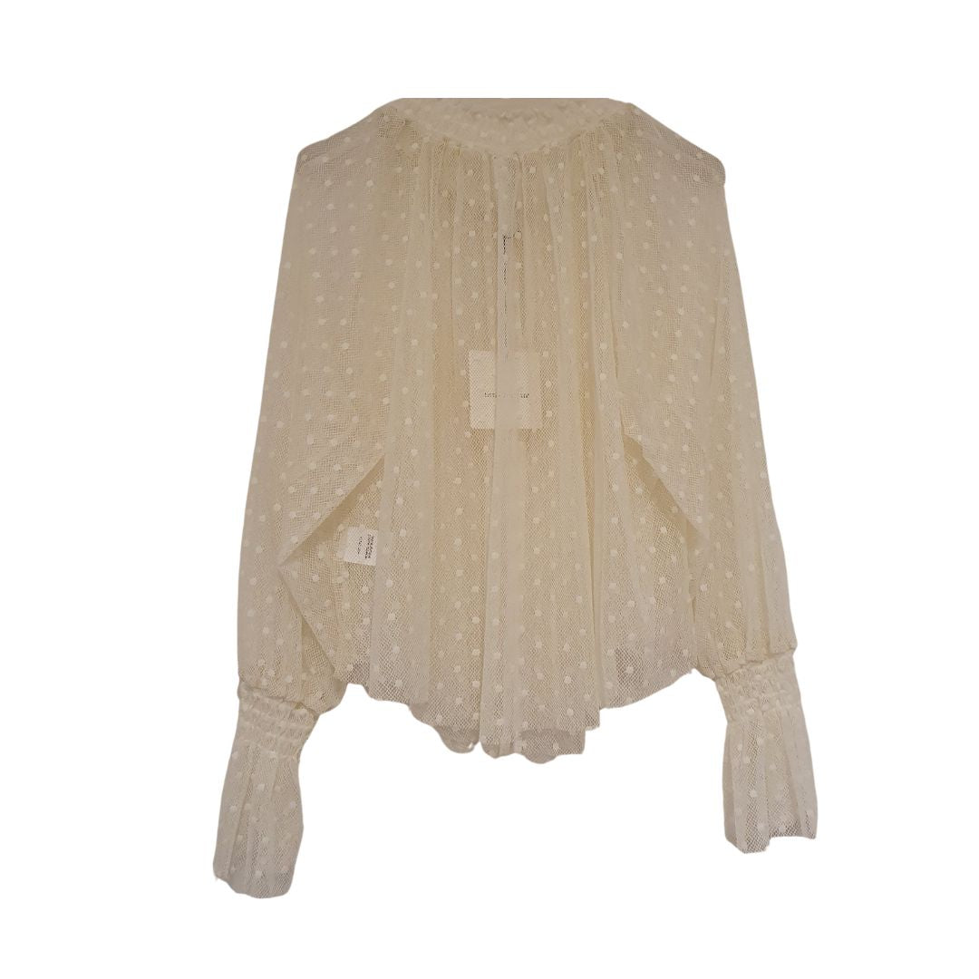 Blusa in pizzo a pois Tensione In