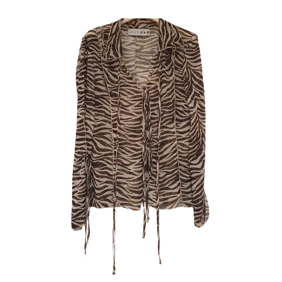 Blusa trasparente zebrata HaveOne