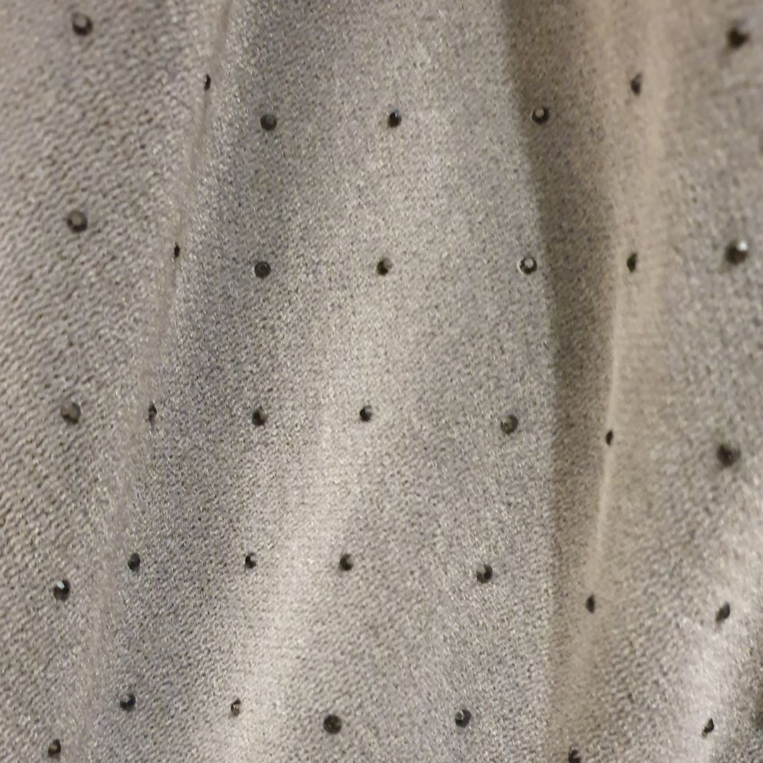 Body grigio in velluto con swarowski Souvenir