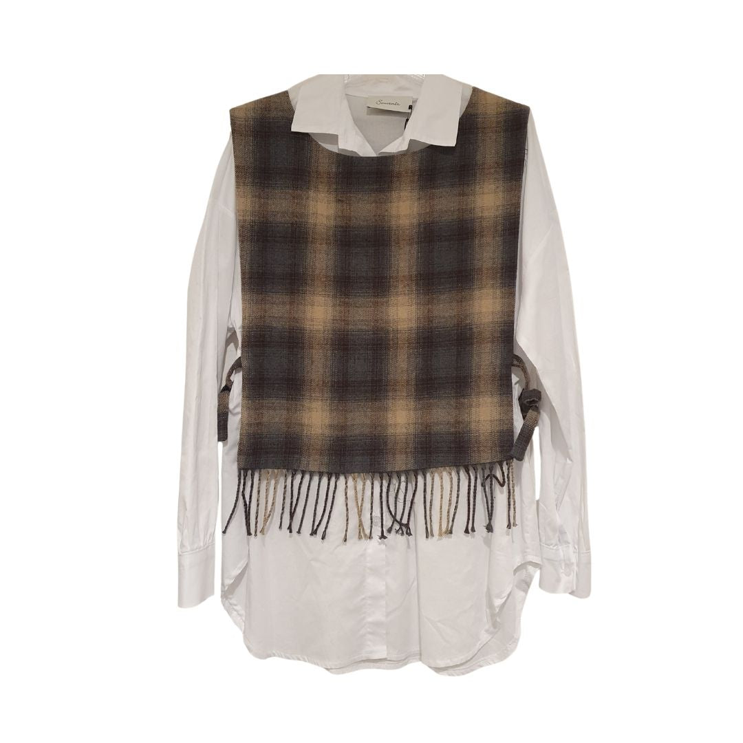 Camicia con gilet in lana Souvenir