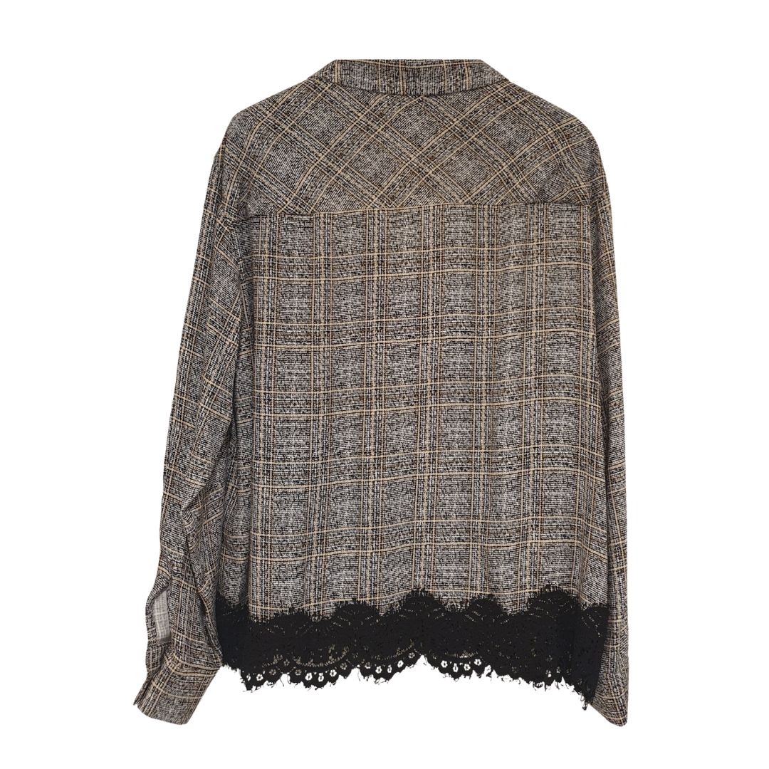 Camicia in viscosa con pizzo HaveOne