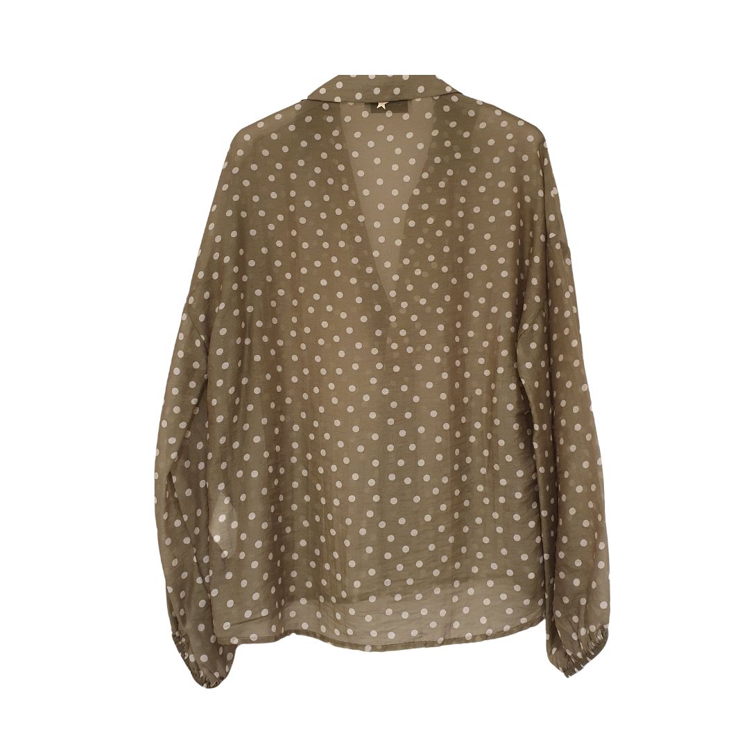 Blusa scollo a v a pois Souvenir