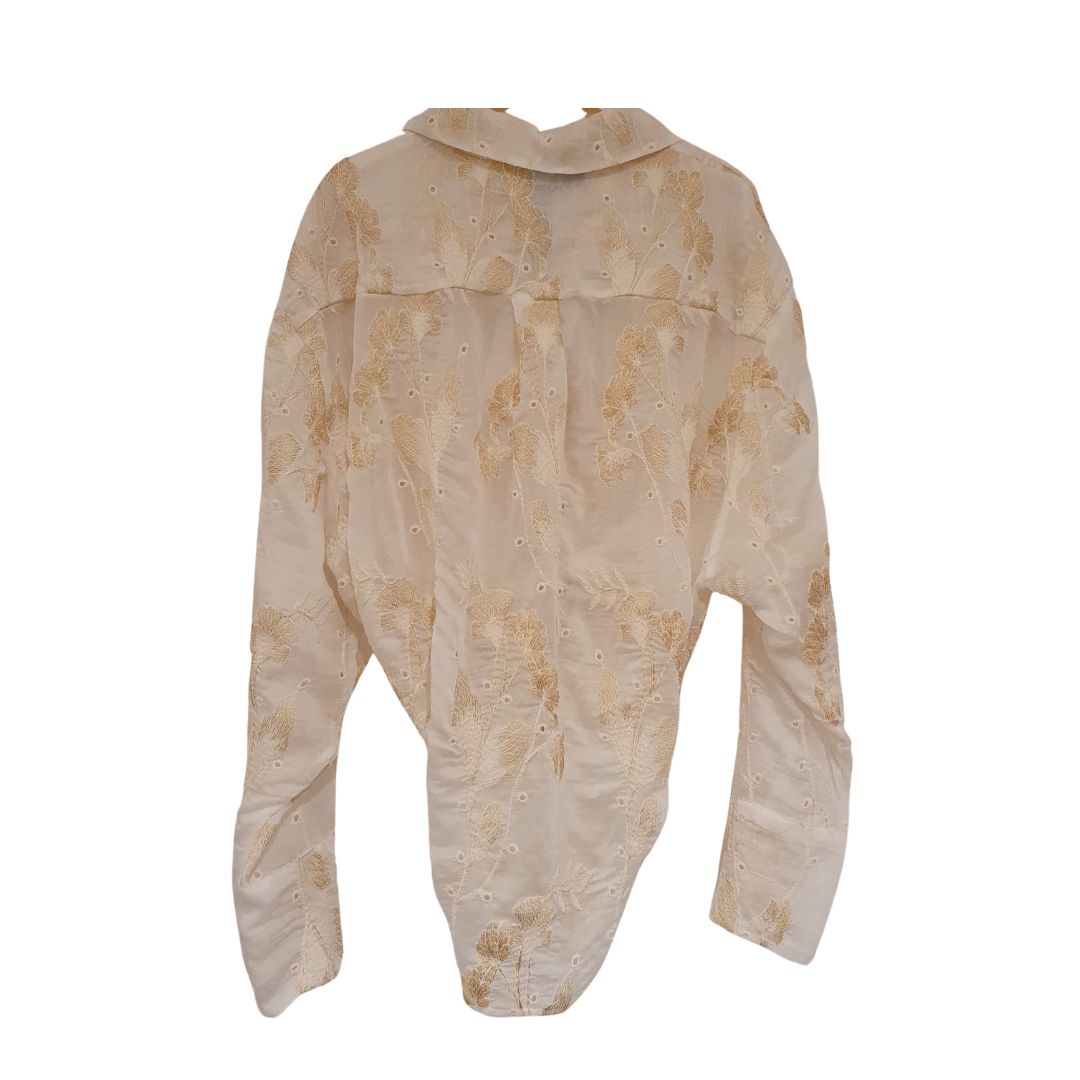 Camicia con ricami in lurex HaveOne