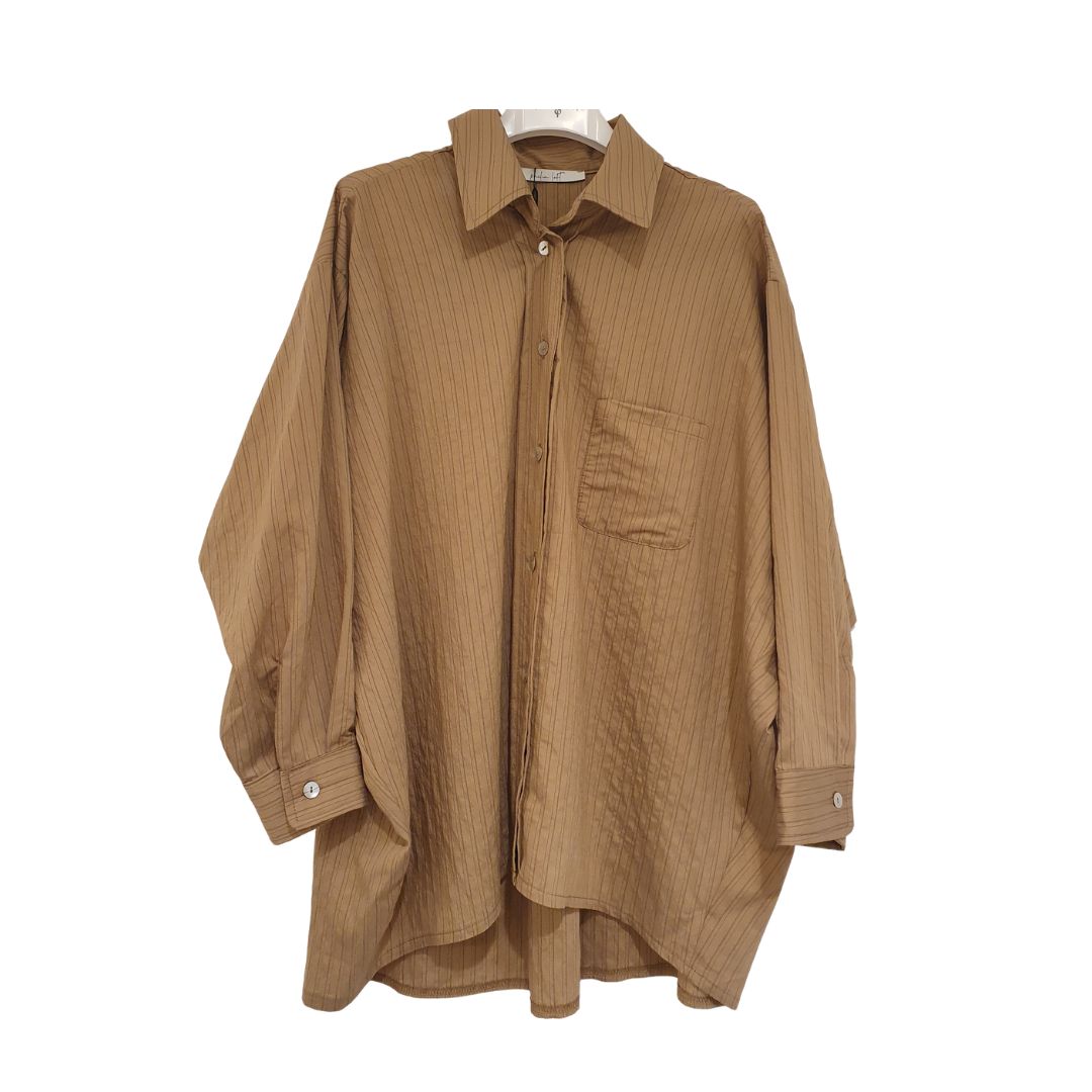 Maxi camicia rigata Philia Loft