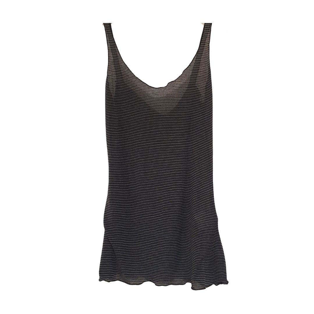 Canotta rigata in misto cashmere Souvenir