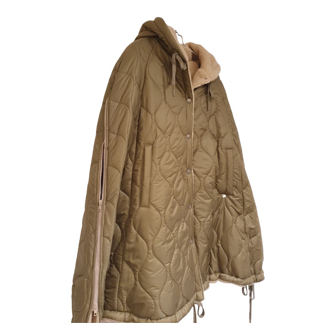 Poncho trapuntato con cappuccio Souvenir