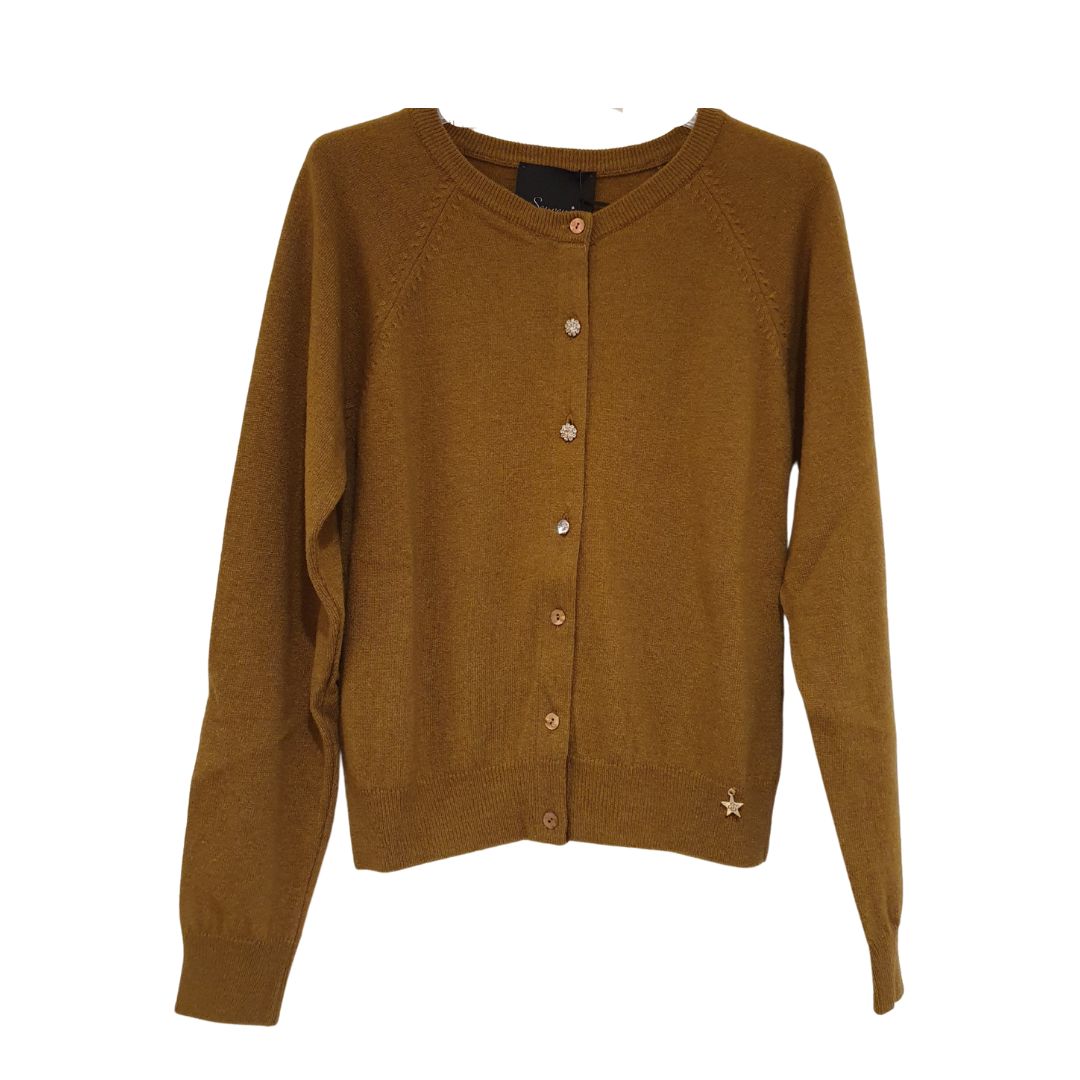 Cardigan con bottoni gioiello Souvenir