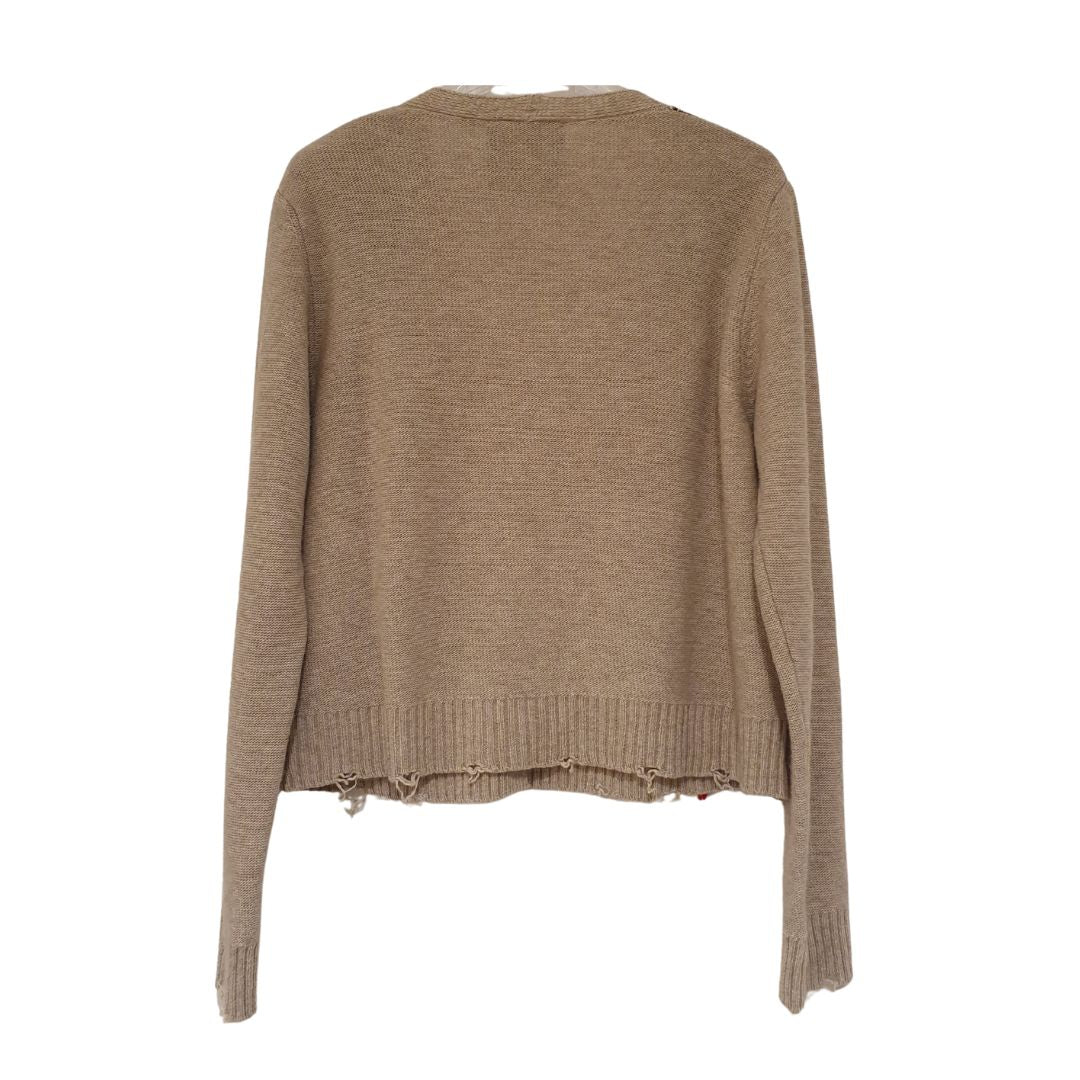 Cardigan in lana a rombi Souvenir