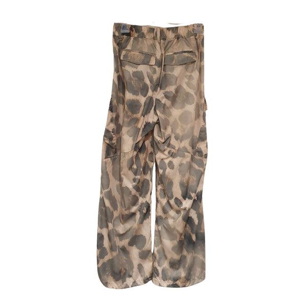 Pantalone in nylon effetto camouflage
