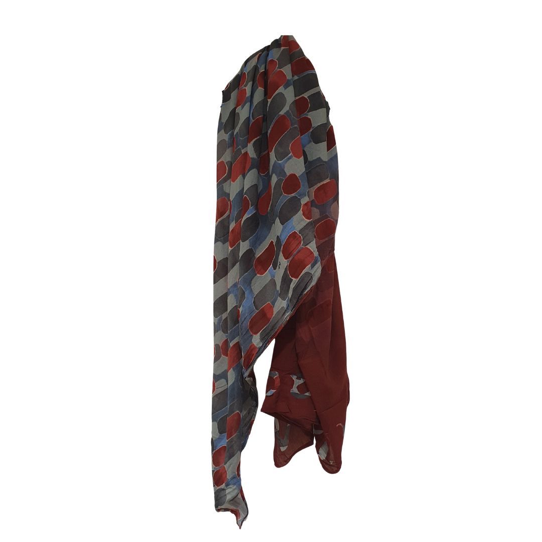 Foulard fantasia in cotone e seta Manila Grace