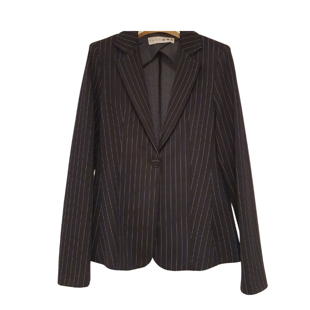 Blazer gessato monopetto HaveOne