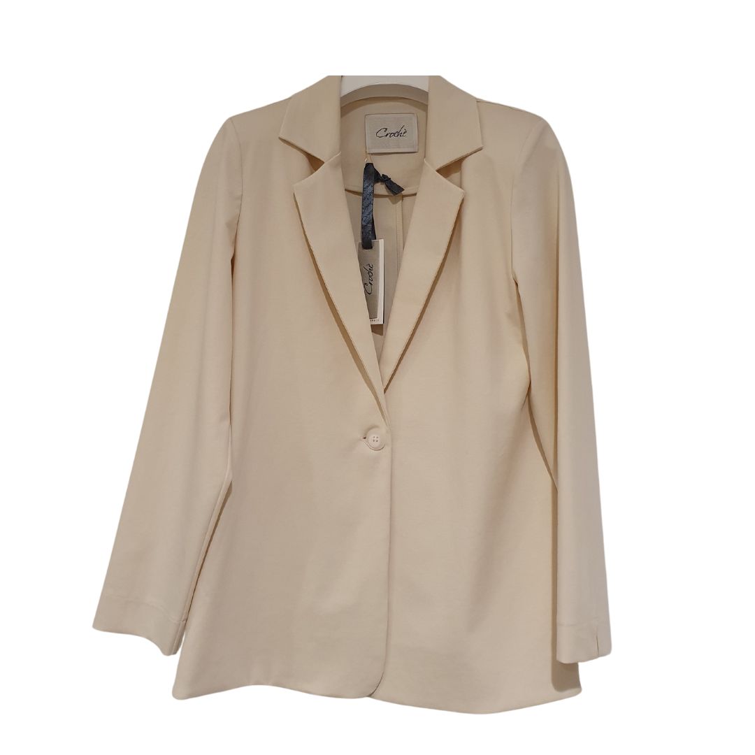 Blazer sfoderato in jersey Crochè