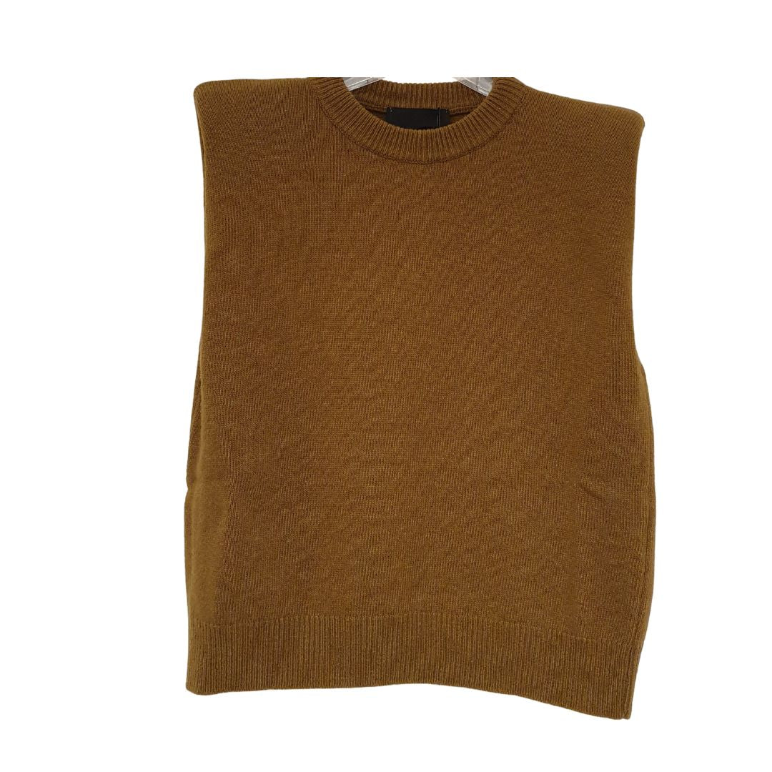 Gilet girocollo verde olio Souvenir