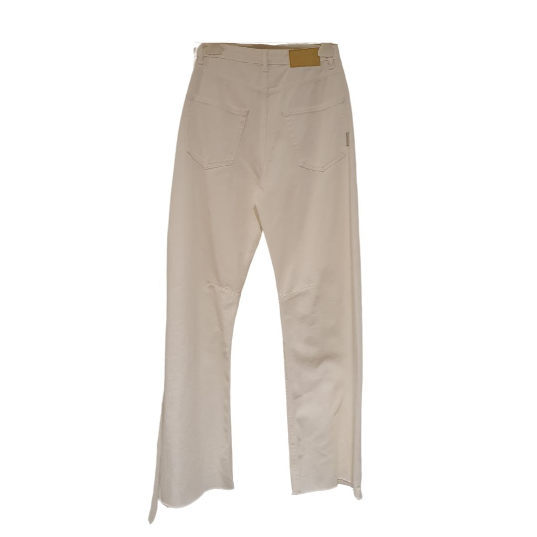 Jeans a vita alta bianco
