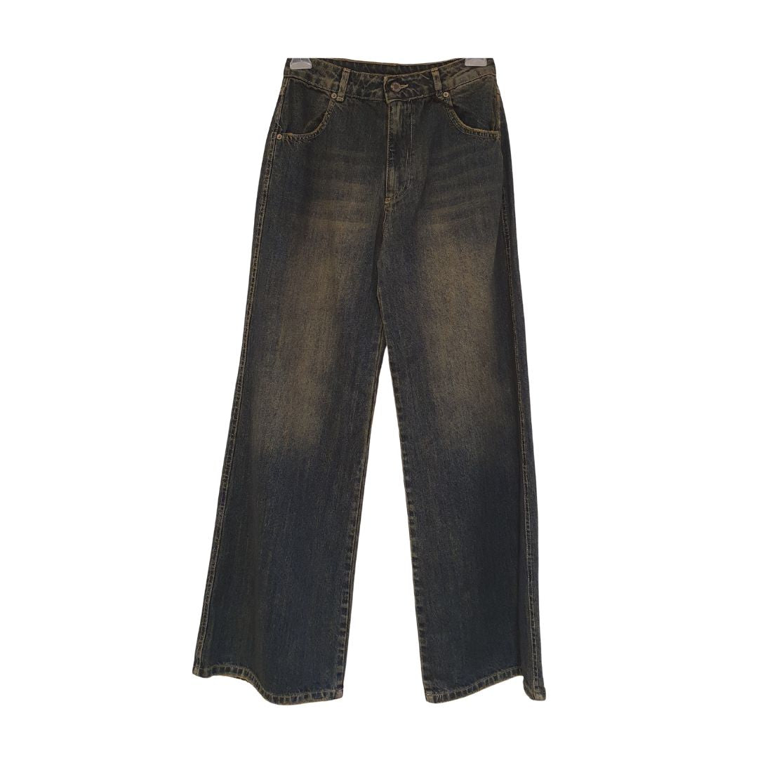 Jeans modello palazzo effetto used Souvenir