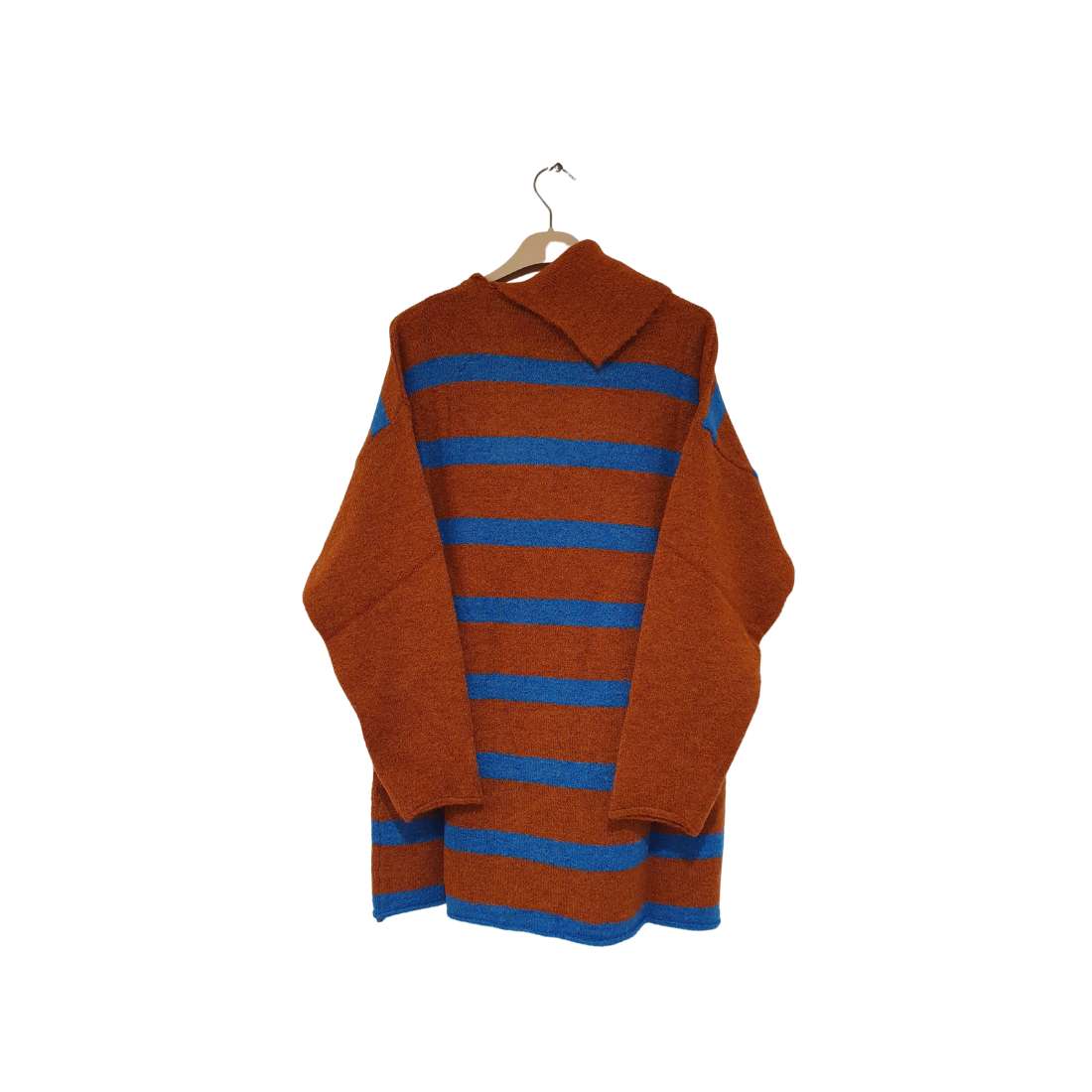 Maglione lungo rigato