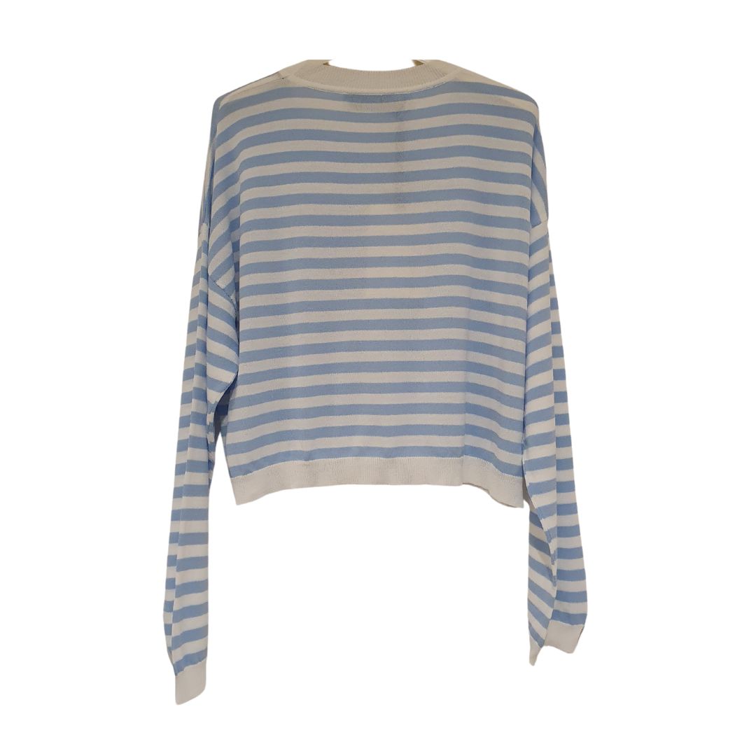 Maglia cropped in filo rigata HaveOne