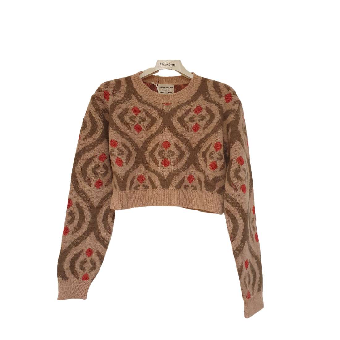 Maglia jacquard girocollo Alessia Santi