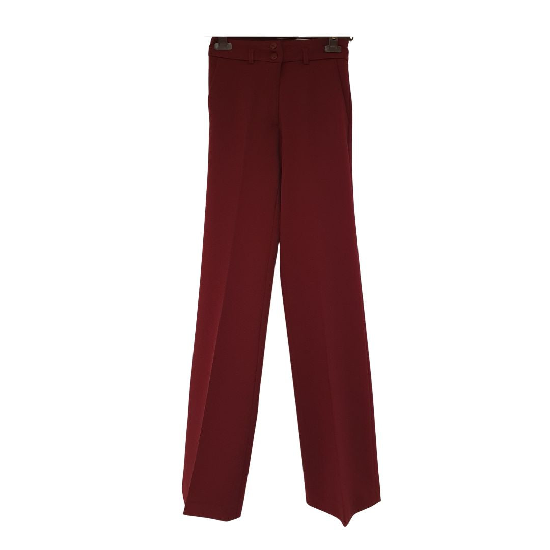 Pantalone in jersey burgundy Manila Grace