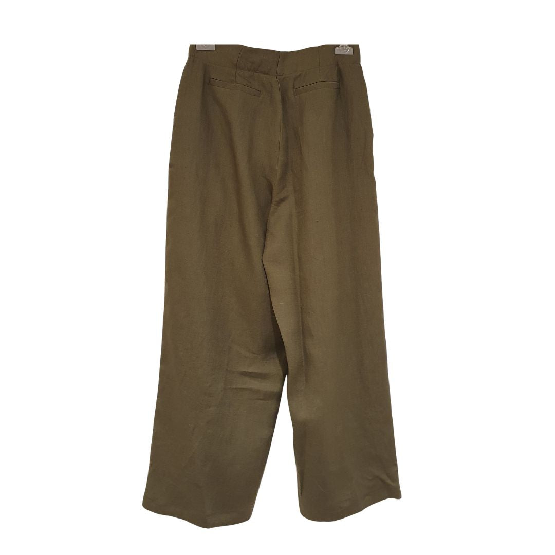 Pantalone wide leg in lino Tensione In
