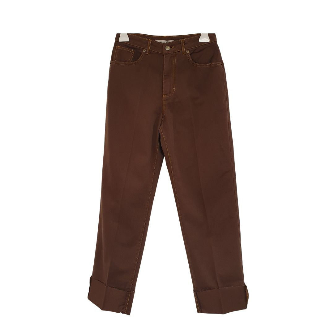 Pantalone in cotone con risvolto Philia Loft