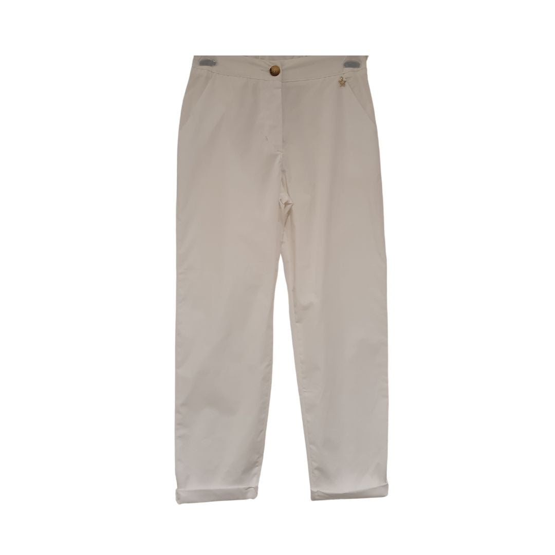 Pantalone chinos in popeline di cotone