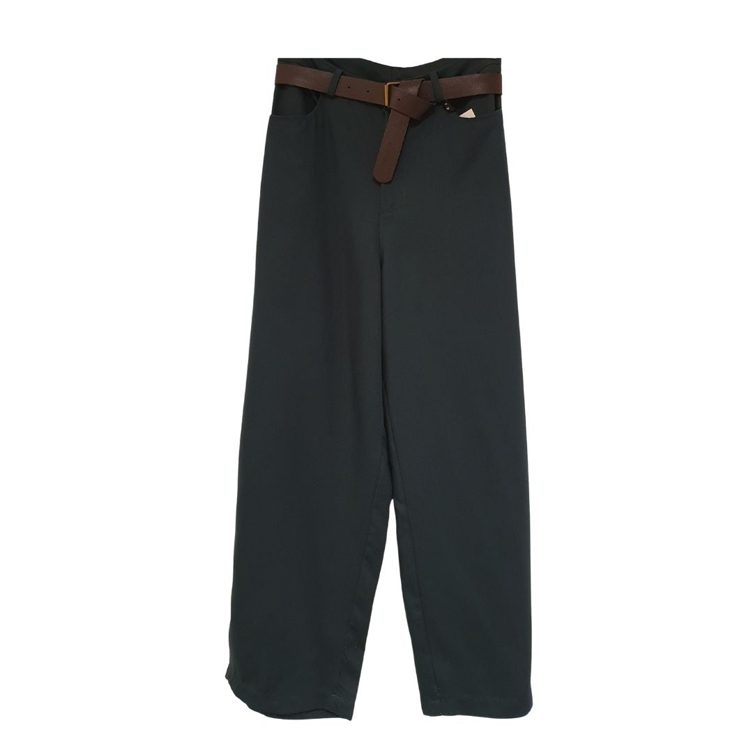 Pantalone a vita alta con cintura HaveOne