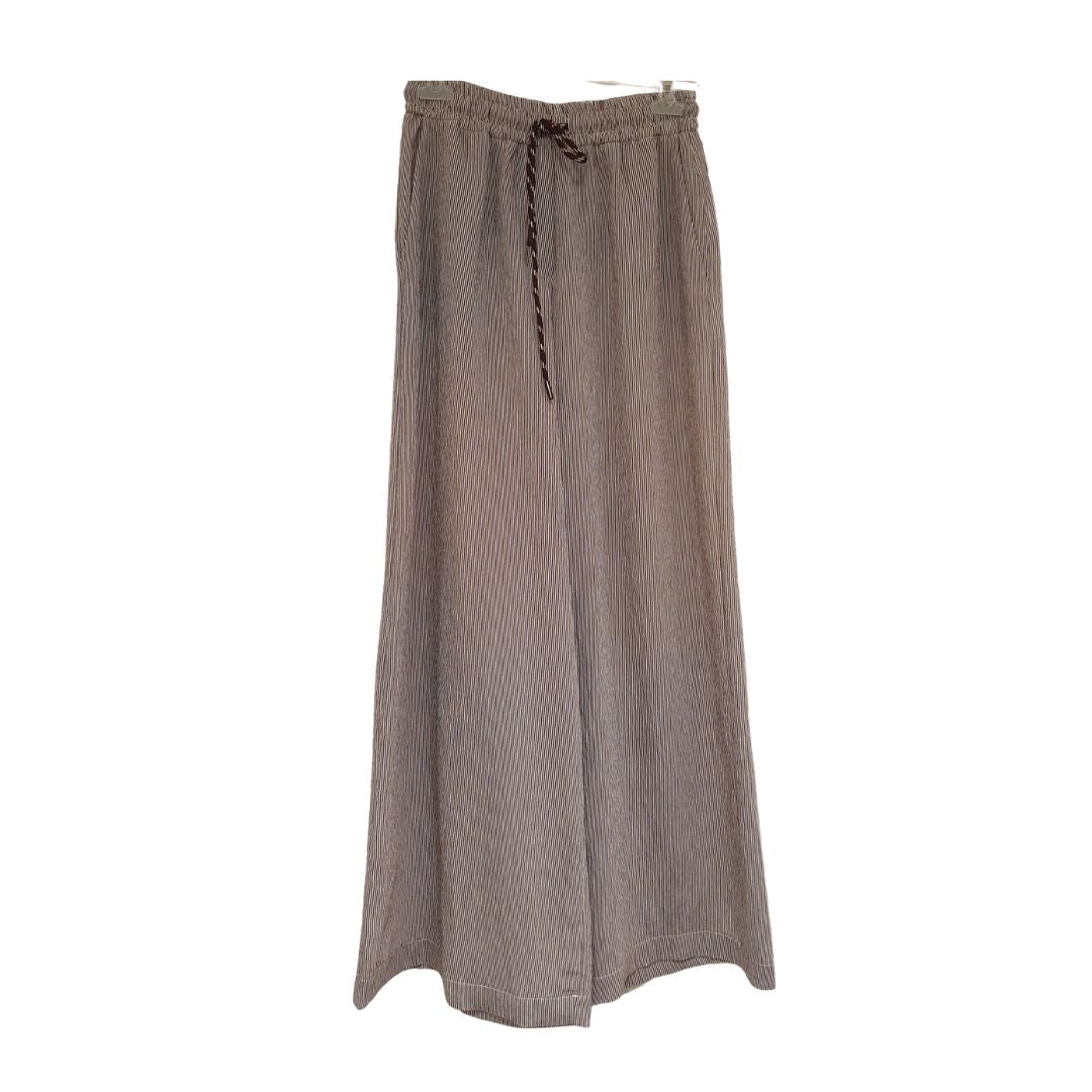 Pantalone rigato con coulisse Tensione In
