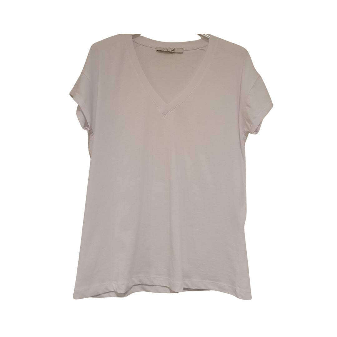T-shirt bianca in cotone Philia Loft