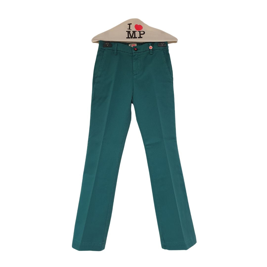 Pantalone new york in cotone verde smeraldo Ilovemypants