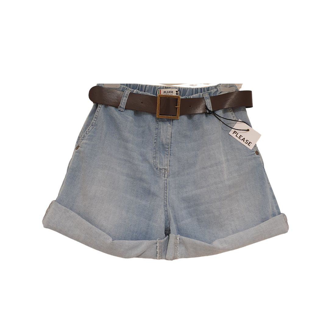 Shorts con cintura Please