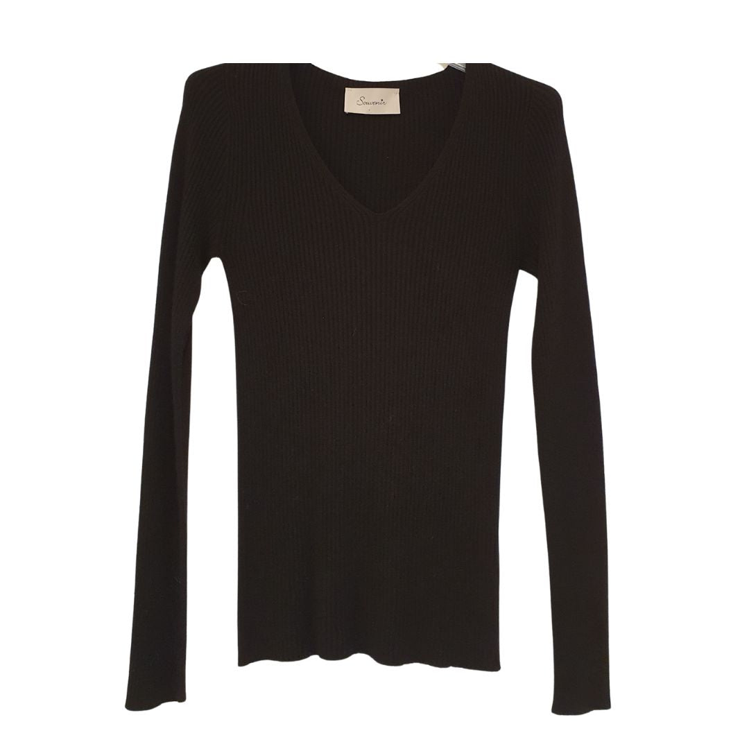 Sottogiacca a costine scollo a V Souvenir