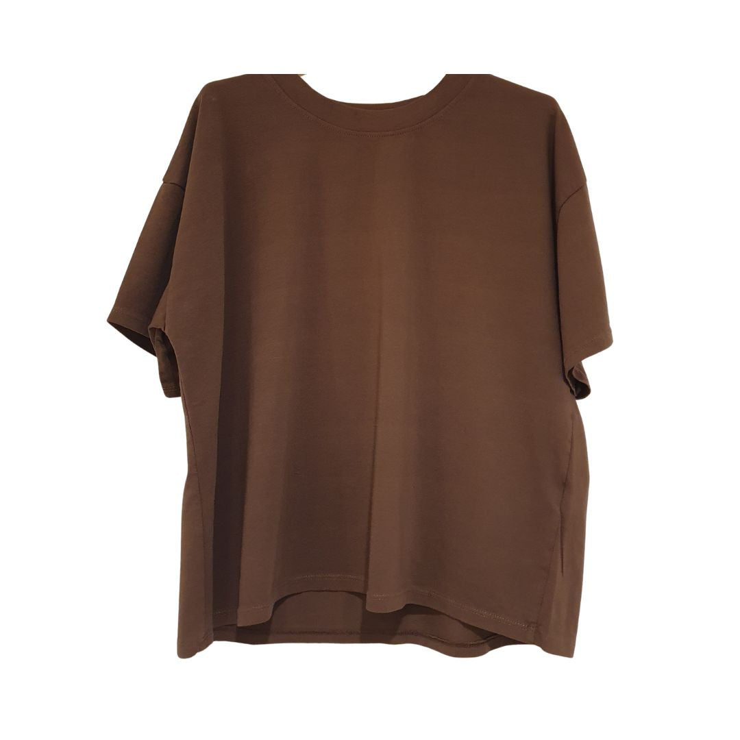 T-shirt in cotone a scatoletta HaveOne