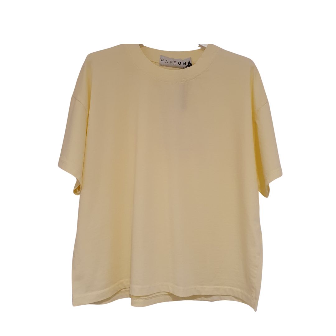 T-shirt in cotone a scatoletta HaveOne