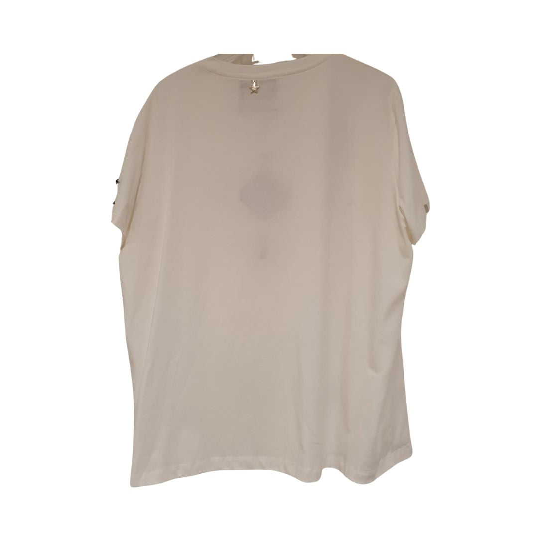 T-shirt over con applicazioni Souvenir