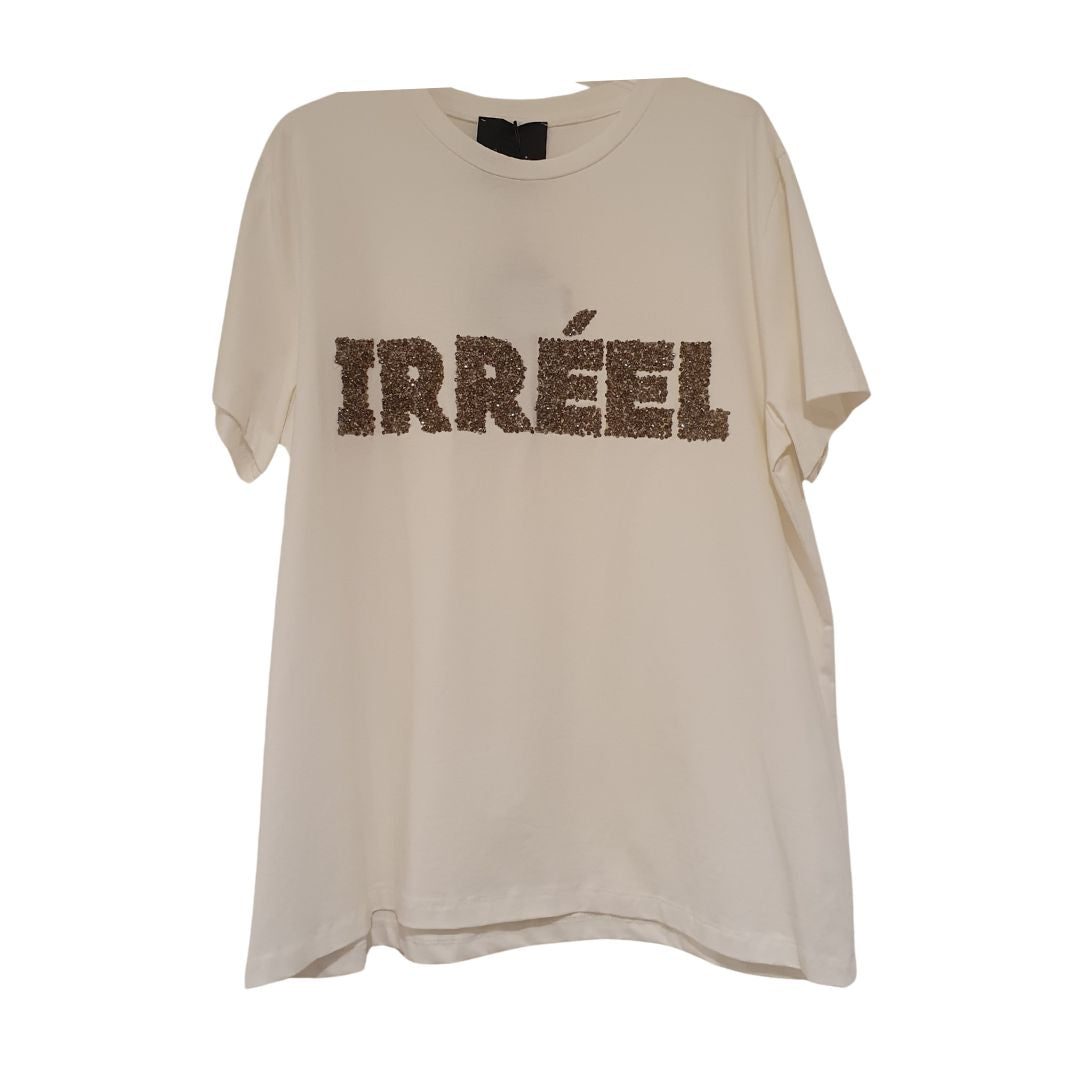 T-shirt over con applicazione irréel Souvenir