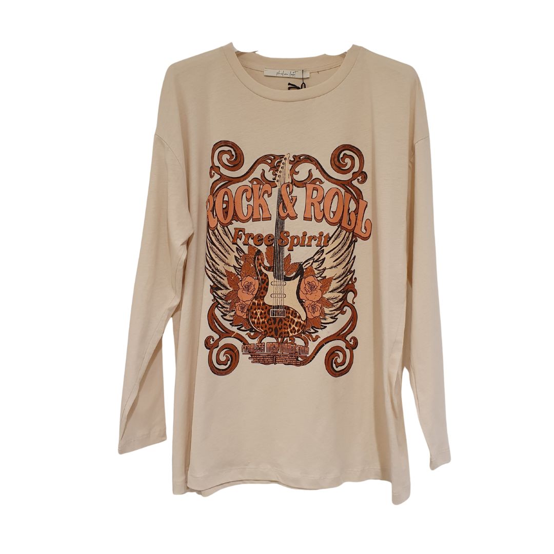 T-shirt a manica lunga con stampa Philia Loft