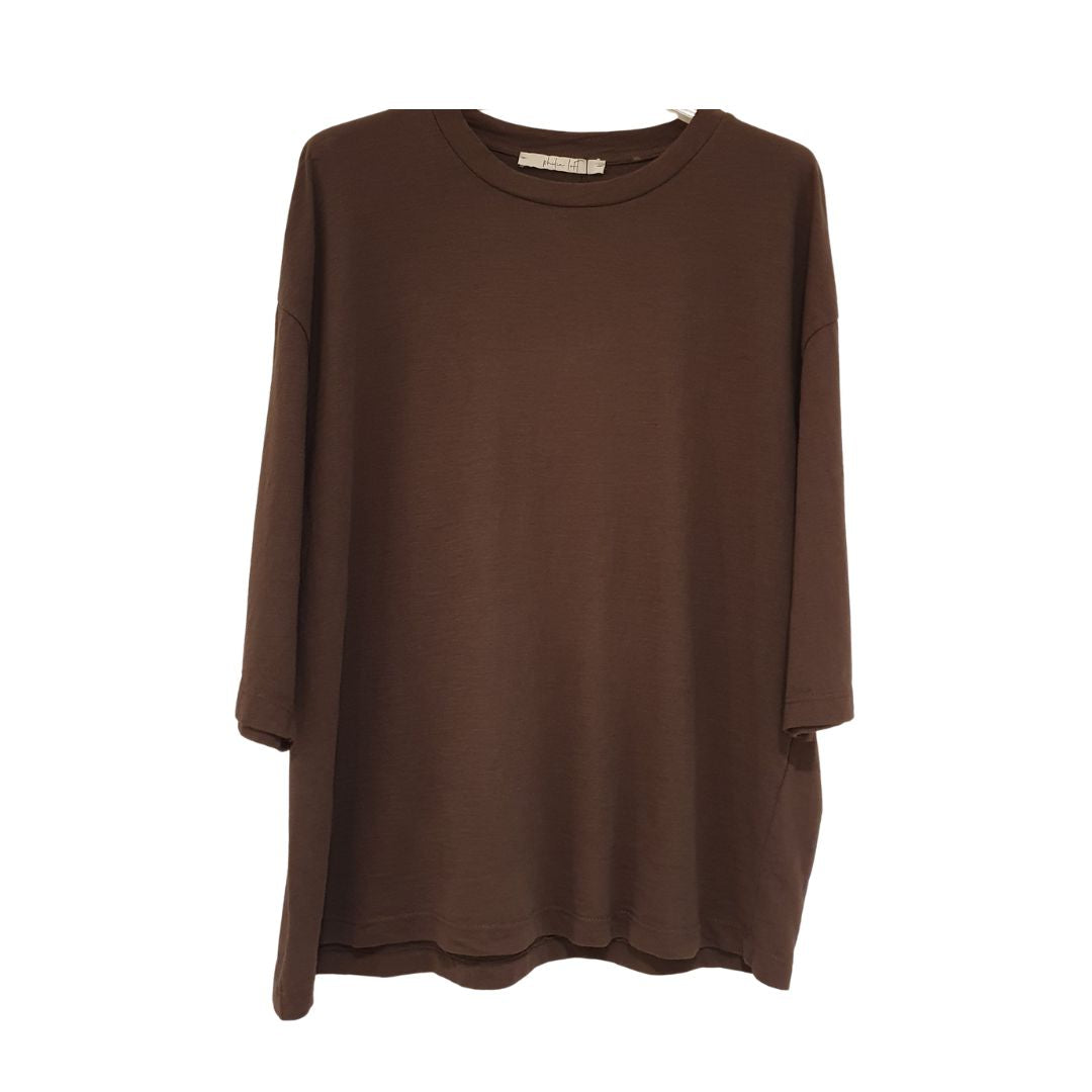 T-shirt moro in cotone fiammato Philia Loft