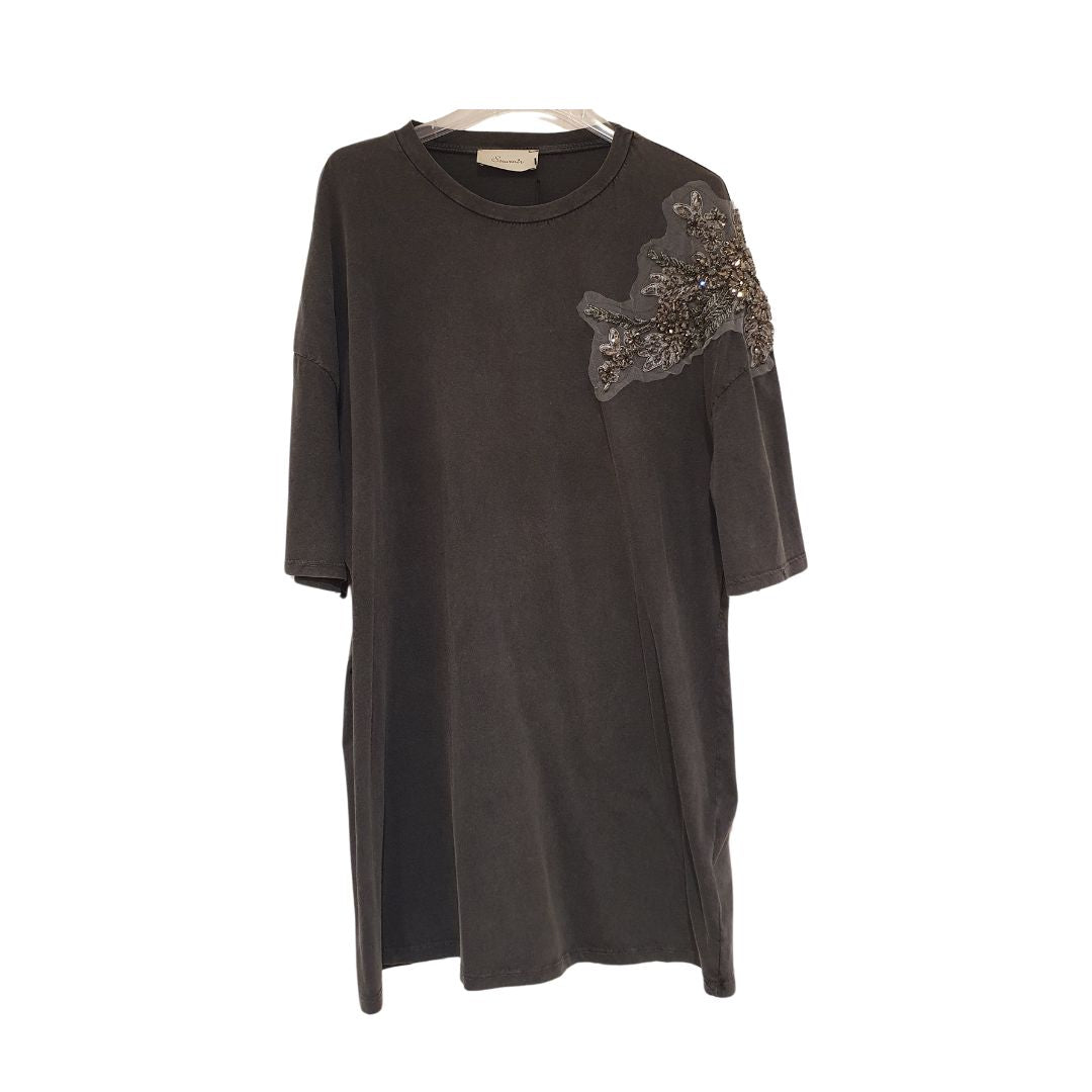 T-shirt con strass Souvenir