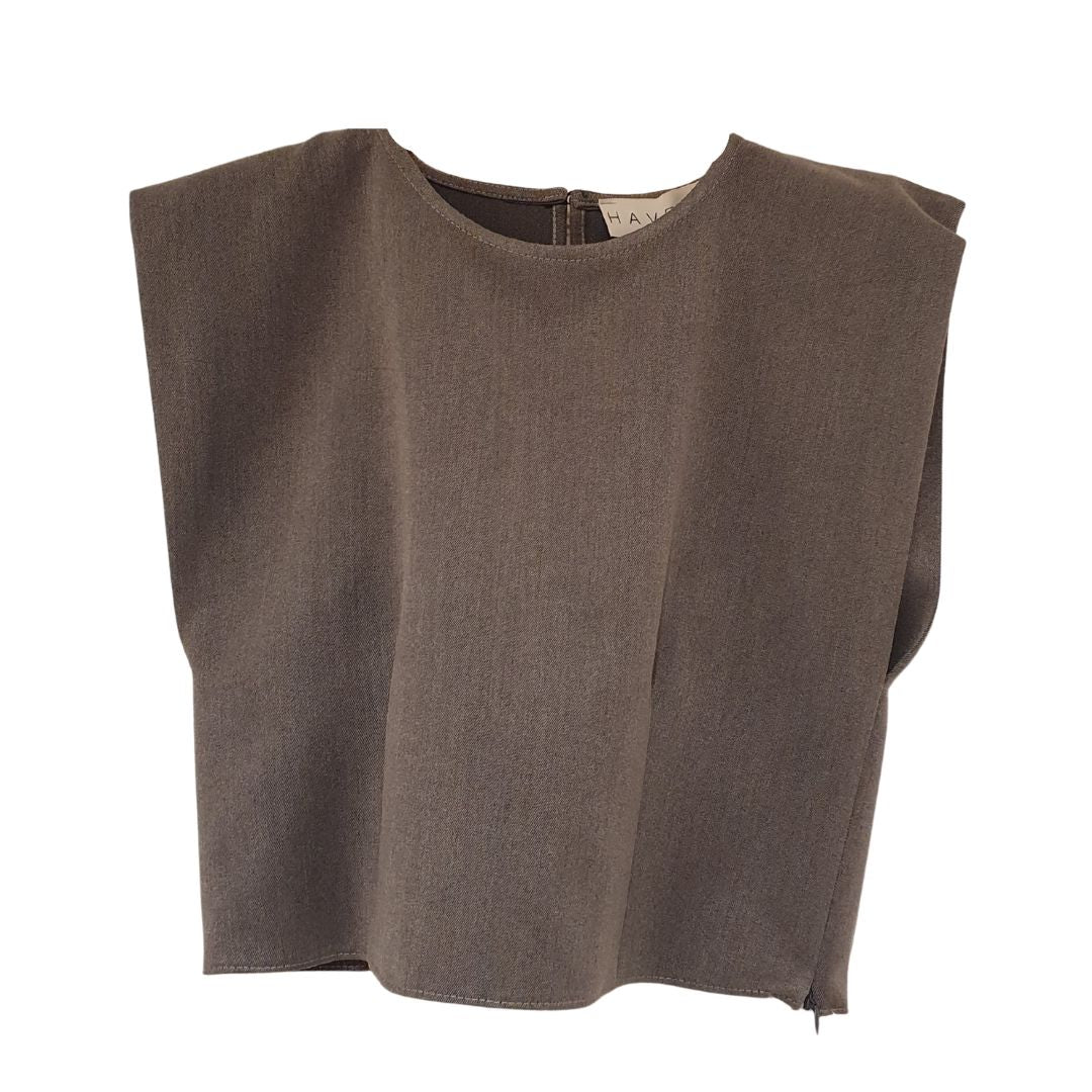 Crop top grigio HaveOne