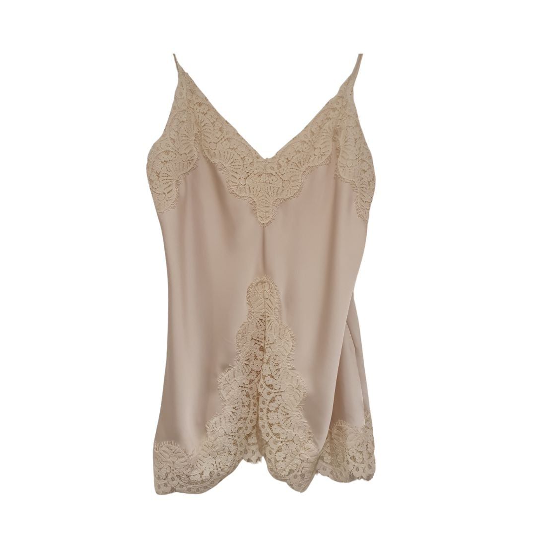 Top in satin con pizzo Philia Loft